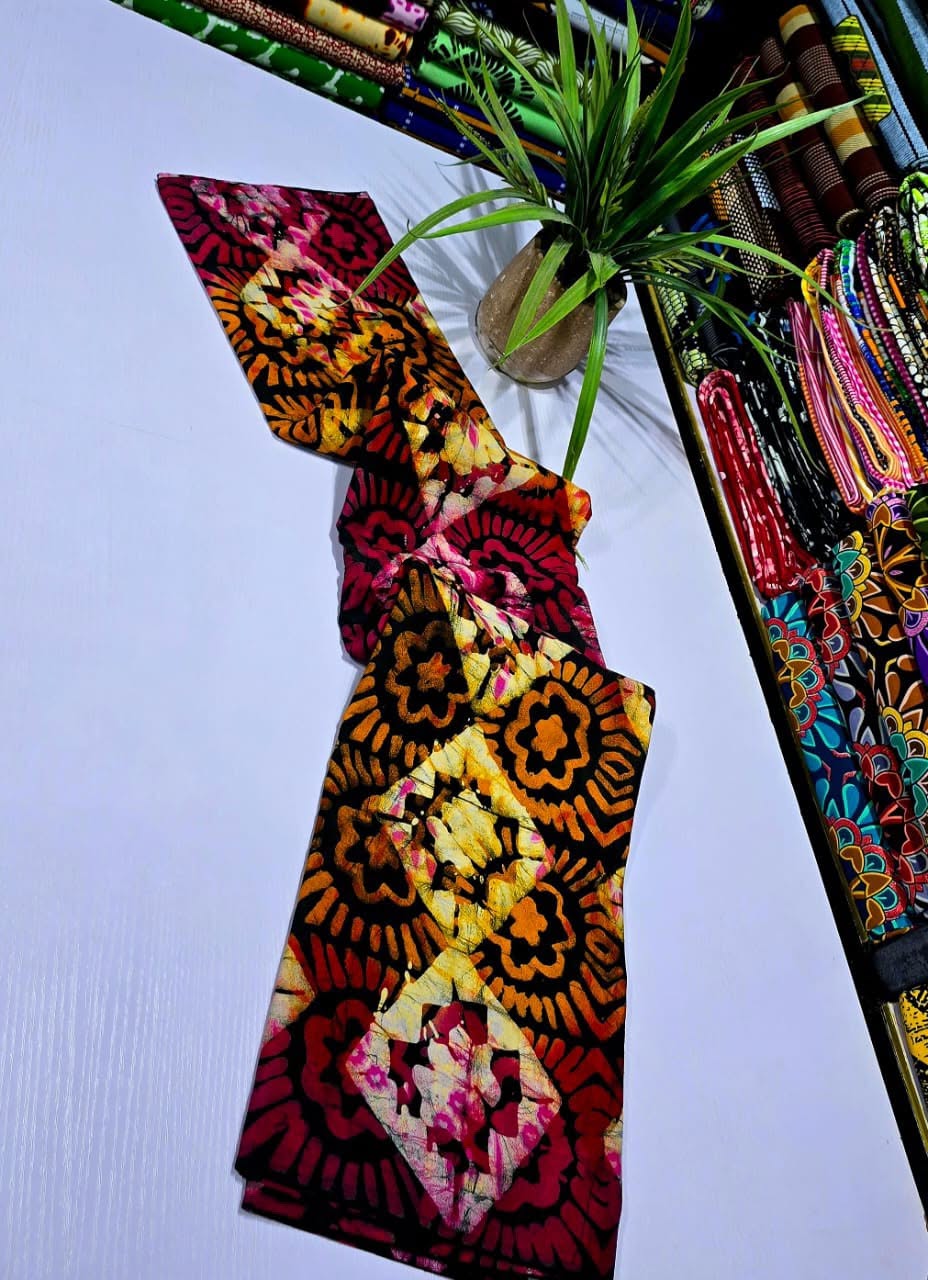 Mandala Fire Batik Fabric
