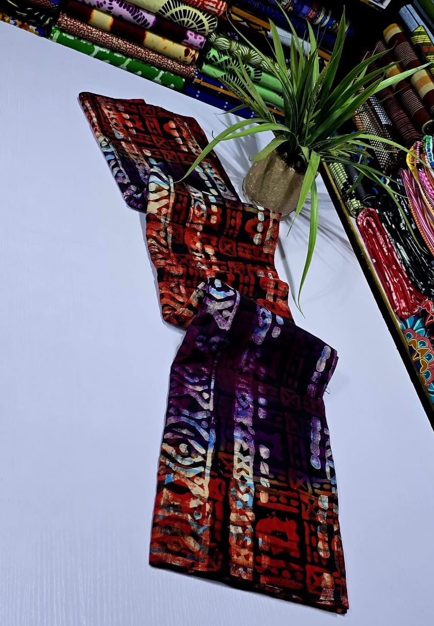 Adinkra Symbol Batik Fabric